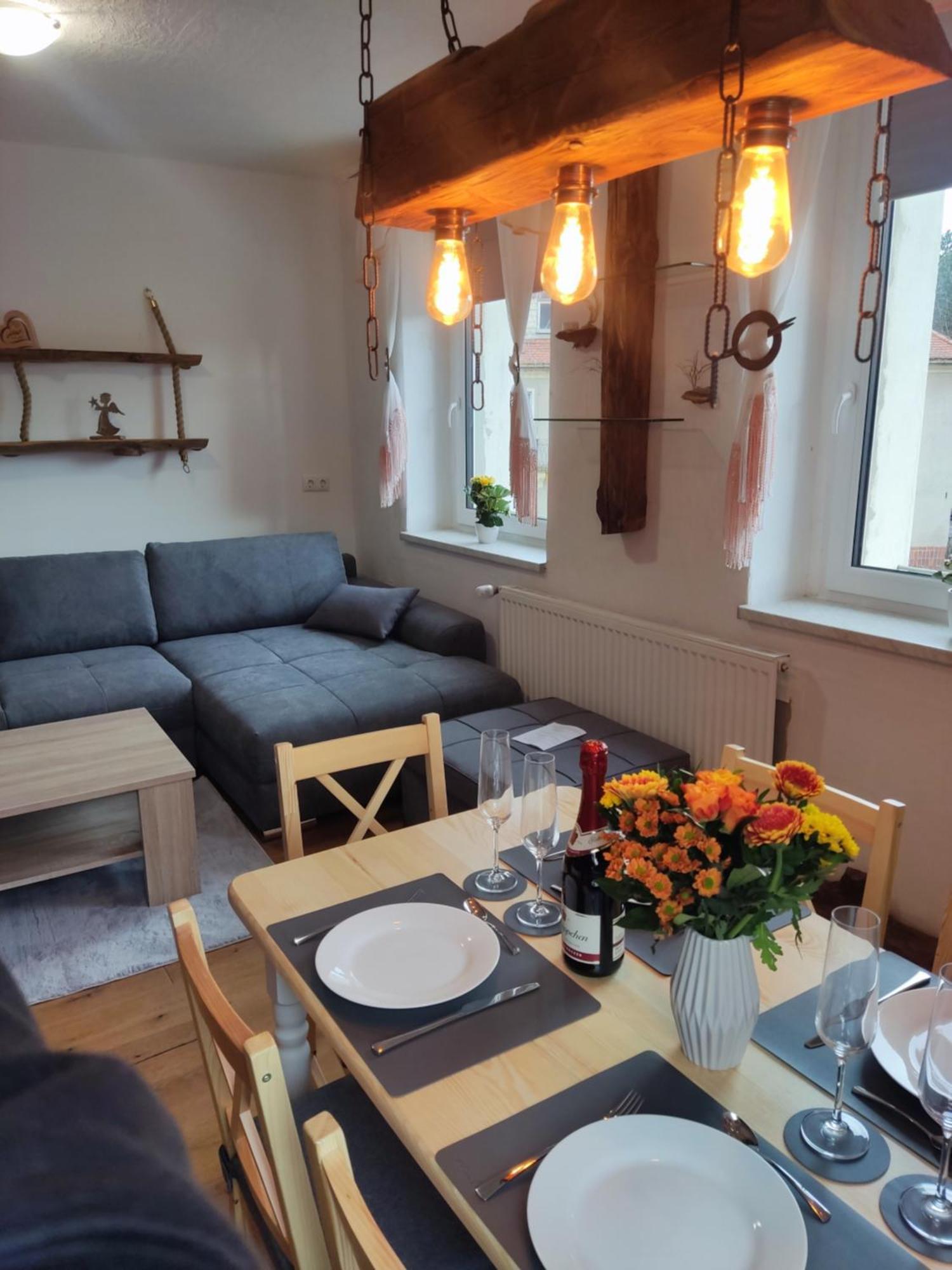 Ferienwohnung 3 Am Hofladen Hellendorf Bad Gottleuba Esterno foto